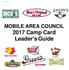 Revised 1/27/2016. MOBILE AREA COUNCIL 2017 Camp Card Leader s Guide