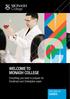 WELCOME TO MONASH COLLEGE. Everything you need to prepare for Enrolment and Orientation week DIPLOMA OF SCIENCE