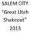 SALEM CITY. Great Utah Shakeout