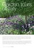 Garden tours of Italy