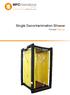 Single Decontamination Shower. Product Manual