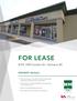 FOR LEASE. Rare opportunity to sub-lease 6,216 SF of high profile retail space in Kelowna s Capri Centre Mall