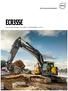 ECR355E. Volvo Crawler Excavators t / 75,200-83,800 lb 241 hp