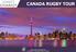 CANADA RUGBY TOUR. SWEET CHARIOT LEISURE LIMITED The Clubhouse - Church Road - Epsom - KT17 4DZ