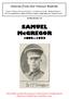 Booklet Number 178. SAMUEL McGREGOR. This booklet remains the property of Saint Andrew s Uniting Church. Please see a Guide if you would like a copy.