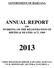 ANNUAL REPORT ON WORKING OF THE REGISTRATION OF BIRTHS & DEATHS ACT, 1969