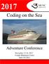 Coding on the Sea. Adventure Conference. November 12-16, night Bahamian Cruise Earn 10 CEUs