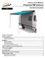 FREEDOM RM AWNING. Product Overview... 1 Component Checklist... 2 Freedom RM Bracket Kits... 3
