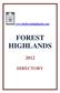 FOREST HIGHLANDS DIRECTORY