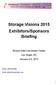 Storage Visions 2015 Exhibitors/Sponsors Briefing