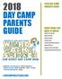 2018 DAY CAMP PARENTS GUIDE