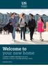 Welcome to your new home. A guide for students preparing to join us at University of Sussex International Study Centre. sussex.ac.