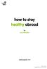 how to stay healthy abroad