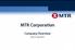 MTR Corporation Company Overview