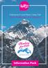 KidsXpress Everest Base Camp Trek The Challenge of a Lifetime. Information Pack