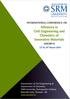 Advances in Civil Engineering and Chemistry of Innovative Materials