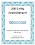 2015 Safety Awards Banquet