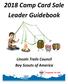 2018 Camp Card Sale Leader Guidebook. Lincoln Trails Council Boy Scouts of America