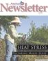 July 2012 Issue 1, Vol. 1 HEAT STRESS. Preparing Makes Sense. Image Credit to: CDC/Amanda Mills