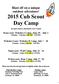 Blast off on a unique outdoor adventure! 2015 Cub Scout Day Camp
