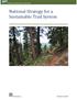 National Strategy for a Sustainable Trail System