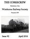 THE CORKSCREW. Wimborne Railway Society. Newsletter of the. Founded 1975