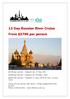 13 Day Russian River Cruise From $3799 per person