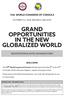 GRAND OPPORTUNITIES IN THE NEW GLOBALIZED WORLD