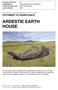 ARDESTIE EARTH HOUSE HISTORIC ENVIRONMENT SCOTLAND STATEMENT OF SIGNIFICANCE. Property in Care no: 24