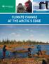 EARTHWATCH 2014 CLIMATE CHANGE AT THE ARCTIC S EDGE