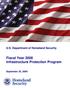 U.S. Department of Homeland Security. Fiscal Year 2006 Infrastructure Protection Program