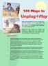 100 Ways to. Ways to Unplug