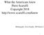 What the Americans knew Piero Scaruffi Copyright Bibliography: Alvin Josephy: 500 Nations (1