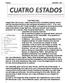 CUATRO ESTADOS. In This Issue