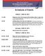 Schedule of Events SUNDAY, JUNE 22, 2014