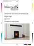 OPERATION AND INSTALLATION MANUAL. Multi-fuel Burcott Fireplace inset stove