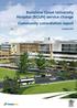 Sunshine Coast University Hospital (SCUH) service change Community consultation report. October 2016