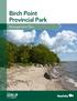 Birch Point Provincial Park. Management Plan