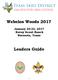Webelos Woods January 20-22, 2017 Bovay Scout Ranch Navasota, Texas. Leaders Guide