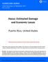 Hazus: Estimated Damage and Economic Losses. Puerto Rico, United States
