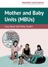 Mother and Baby Units (MBUs) Easy Read Self Help Toolkit