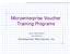 Microenterprise Voucher Training Programs