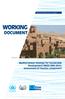 WORKING DOCUMENT. Mediterranean Strategy for Sustainable Development (MSSD ): Assessment of Tourism component. June 2016