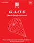 v /2017 G-LITE Rescue Parachute Manual Please read this manual prior to installing the GIN rescue parachute into your harness