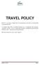 TRAVEL POLICY. At FICCI, we enjoy a high level of transparency and have a strong faith in empowerment.