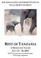 BEST OF TANZANIA JULY 15 26, 2016 THE ASSOCIATION OF FORMER STUDENTS, TEXAS A&M UNIVERSITY A MIGRATION SAFARI