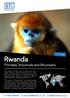 Rwanda. Primates, Volcanoes and Mountains. 10 Days. t: e: w: