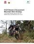 Draft Illawarra Escarpment Mountain Bike Strategy. A joint project between National Parks and Wildlife Service and Wollongong City Council