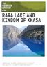 RARA LAKE AND KINDOM OF KHASA