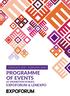 FEBRUARY 2019 FEBRUARY 2020 PROGRAMME OF EVENTS AT EXHIBITION VENUES EXPOFORUM & LENEXPO